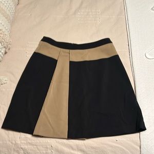 Black and tan knee length skirt